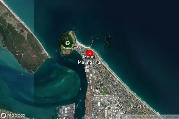 Mount Maunganui,Bay of Plenty Satellite Map