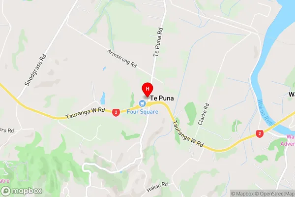 Te Puna,Bay of Plenty Area Map