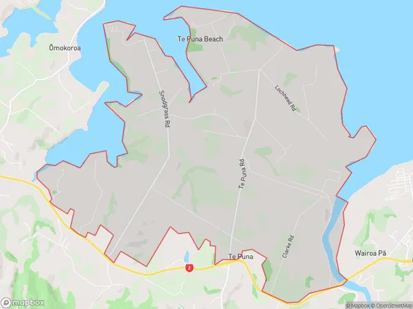 ZipCode 3176 Map for Te Puna