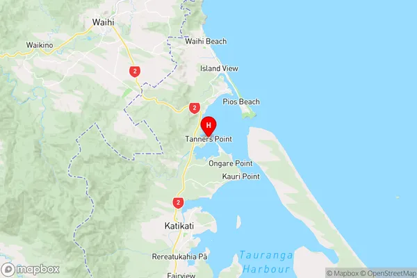 Tanners Point,Bay of Plenty Region Map