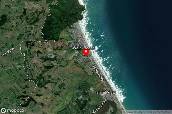 Waihi Beach,Bay of Plenty Satellite Map