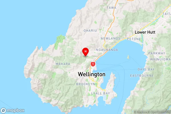 Crofton Downs,Wellington Region Map