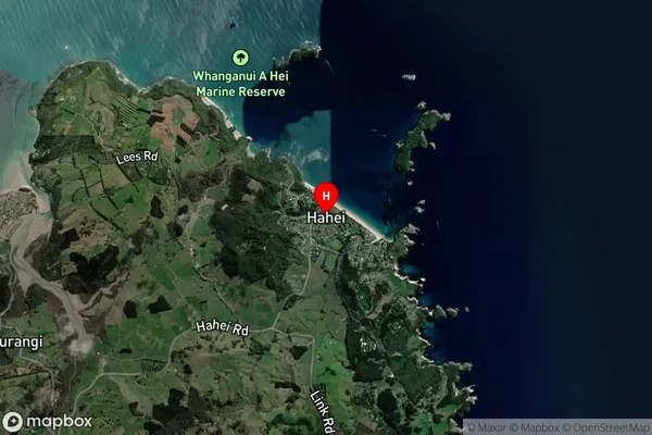 Hahei,Waikato Satellite Map