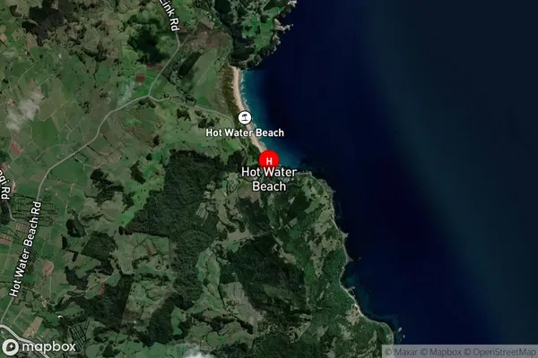 Hot Water Beach,Waikato Satellite Map