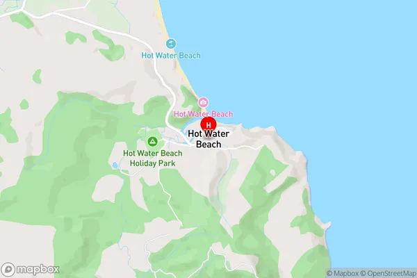 Hot Water Beach,Waikato Area Map