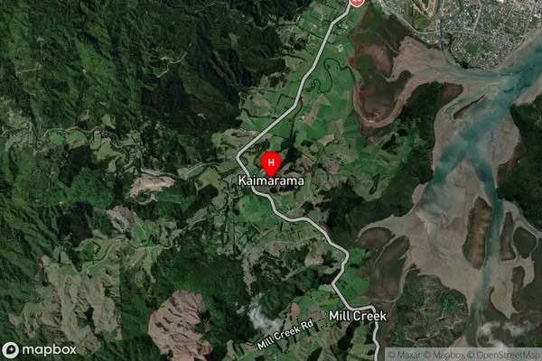 Kaimarama,Waikato Satellite Map