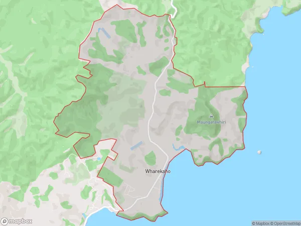 Wharekaho, Waikato Polygon Area Map