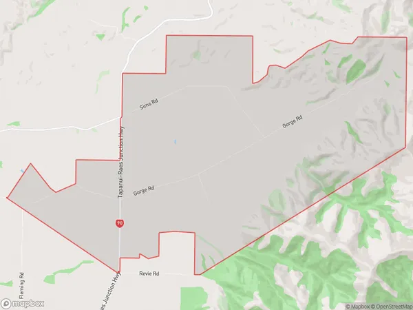 Crookston, Otago Polygon Area Map