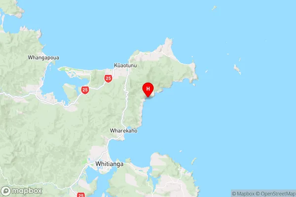 Waitaia Bay,Waikato Region Map