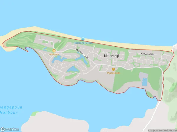 Matarangi, Waikato Polygon Area Map