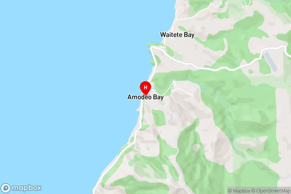 Amodeo Bay,Waikato Area Map