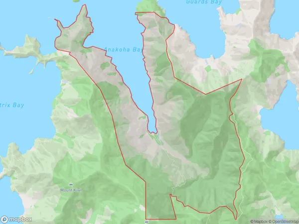 Anakoha, Marlborough Polygon Area Map