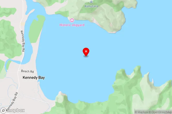 Kennedy Bay,Waikato Area Map