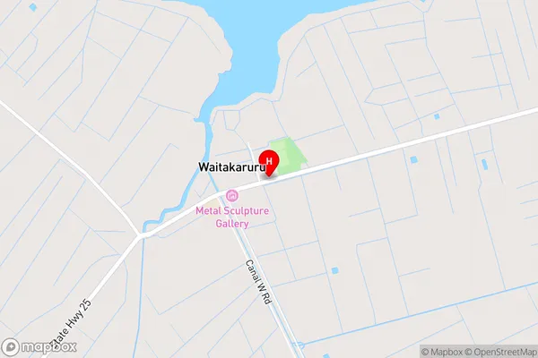 Waitakaruru,Waikato Area Map