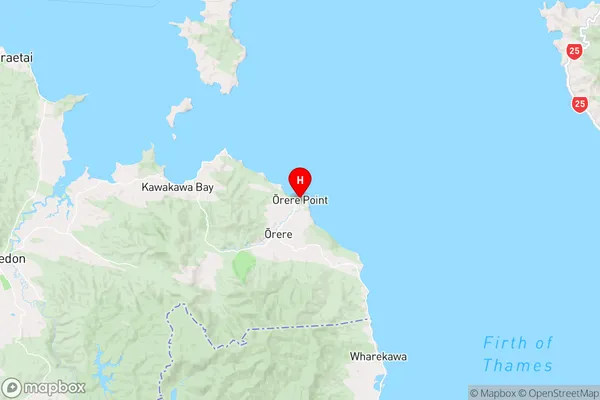 Orere Point,Auckland Region Map