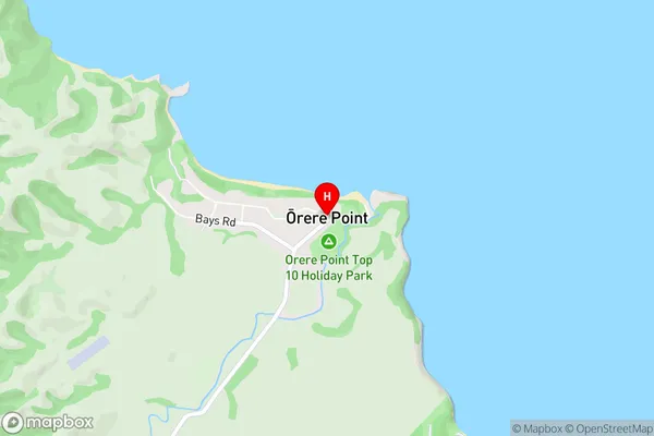 Orere Point,Auckland Area Map