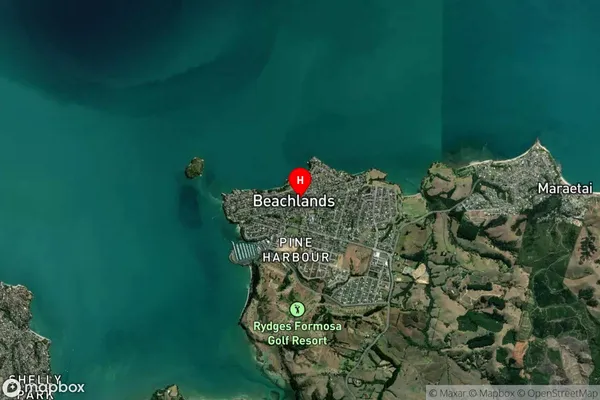 Beachlands,Auckland Satellite Map