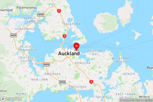 Mechanics Bay,Auckland Region Map