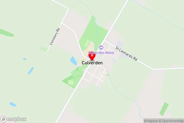 Culverden,Canterbury Area Map