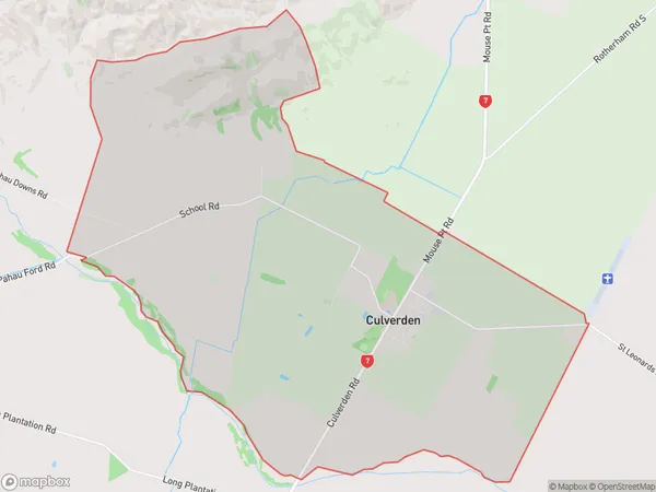 ZipCode 7345 Map for Culverden