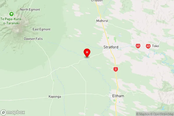 Cardiff,Taranaki Region Map