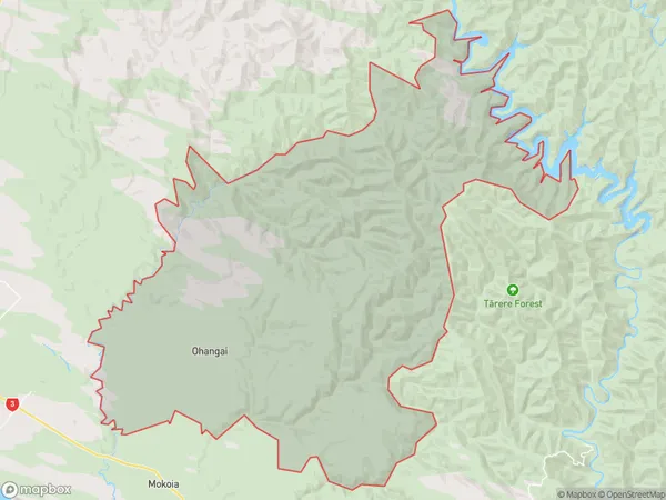 Ohangai, Taranaki Polygon Area Map