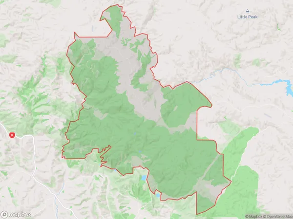 Glendhu Forest, Otago Polygon Area Map