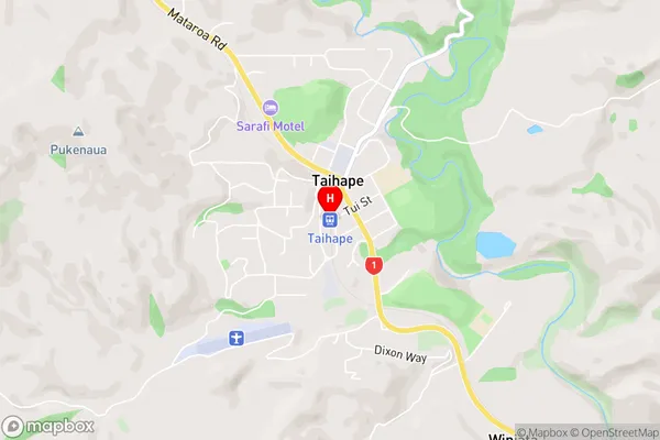 Taihape,Manawatu-Wanganui Area Map