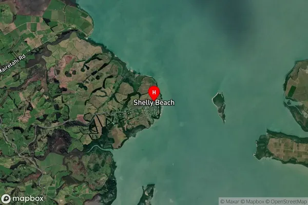 Shelly Beach,Auckland Satellite Map