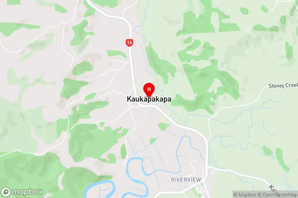 Kaukapakapa,Auckland Area Map