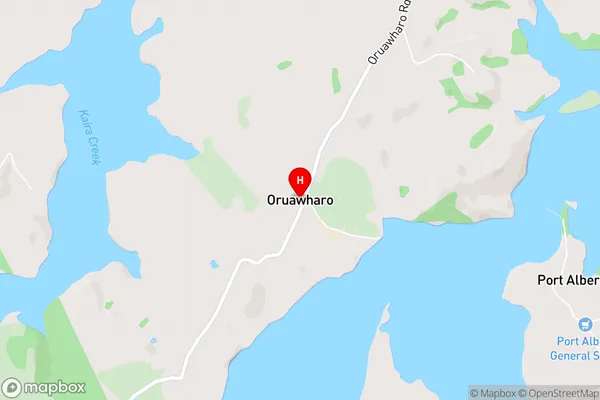 Oruawharo,Northland Area Map