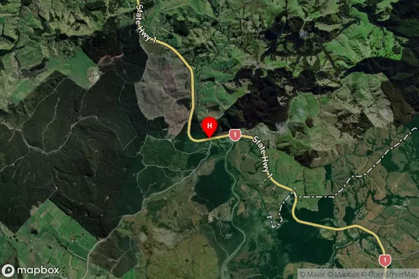 Topuni,Northland Satellite Map