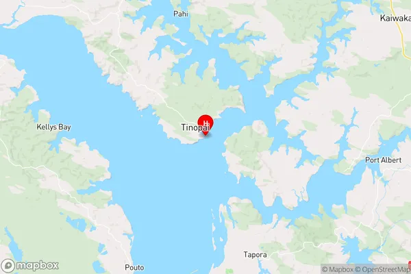 Tinopai,Northland Region Map