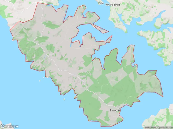 Tinopai, Northland Polygon Area Map