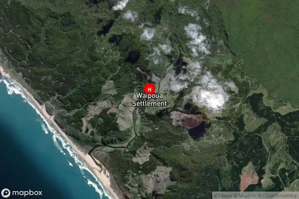 Waipoua,Northland Satellite Map