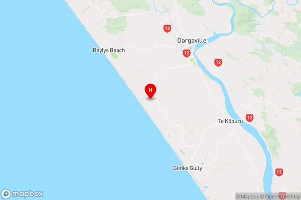 Mahuta,Northland Region Map