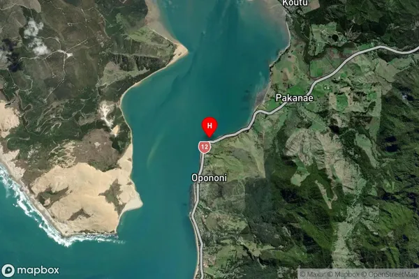 Opononi,Northland Satellite Map