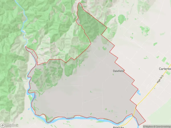 Dalefield, Wellington Polygon Area Map