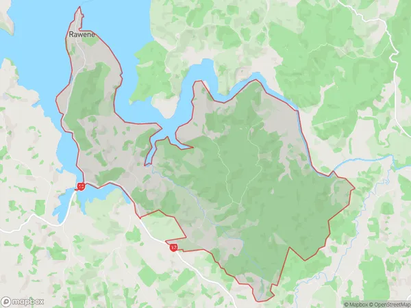 Rawene, Northland Polygon Area Map