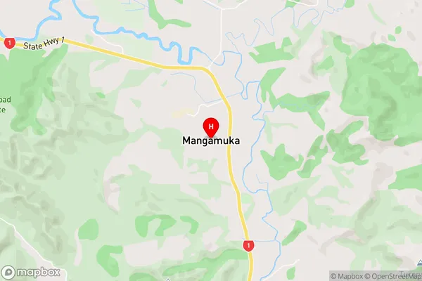 Mangamuka,Northland Area Map