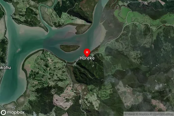 Horeke,Northland Satellite Map