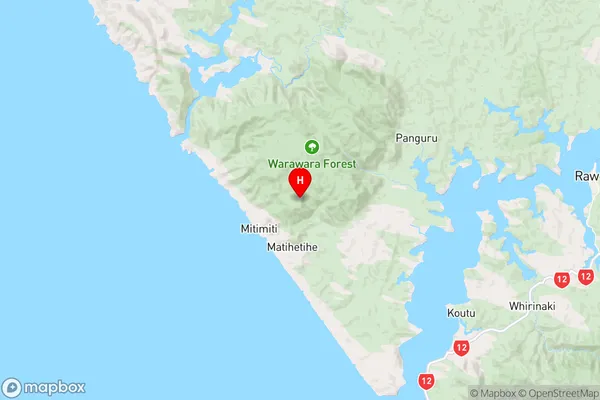 Umawera,Northland Region Map