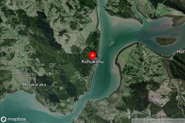 Kohukohu,Northland Satellite Map