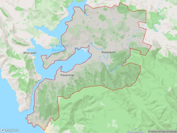 Pawarenga, Northland Polygon Area Map