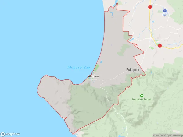 Ahipara, Northland Polygon Area Map