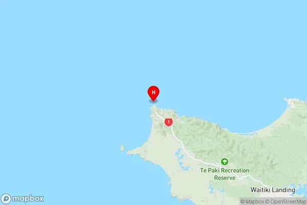 Cape Reinga,Northland Region Map
