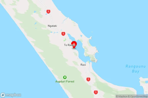Houhora,Northland Region Map