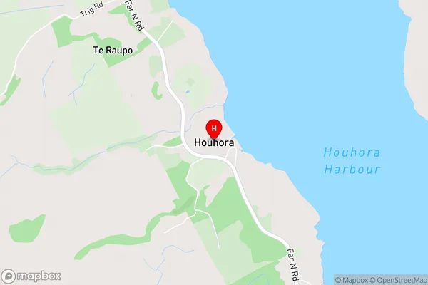 Houhora,Northland Area Map