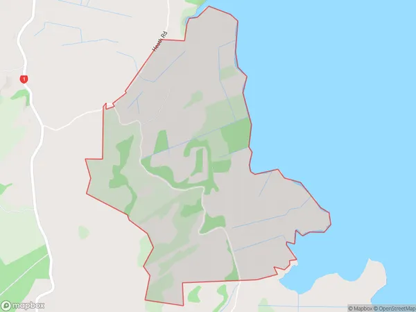 Paparore, Northland Polygon Area Map