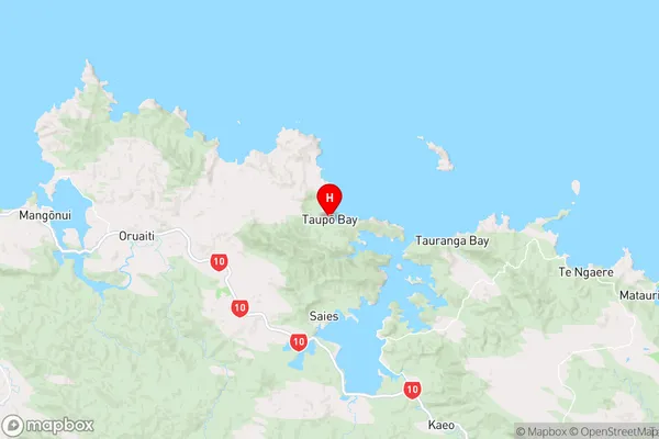 Taupo Bay,Northland Region Map